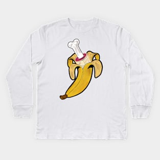 Die zwei Gesichter der Banane Kids Long Sleeve T-Shirt